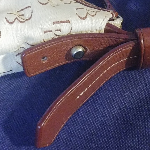 Dooney & Bourke leather and canvas handbag - Picture 10 of 13